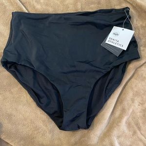 Senita Page High Waisted Swim Bottoms - Black L